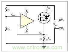 圖1：MOSFET的電阻變化，功能上像是一只可變電阻