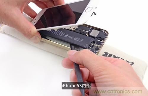 土豪金iPhone 5S拆解：內(nèi)部結(jié)構(gòu)升級，維修難度增加