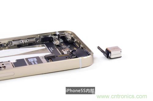 土豪金iPhone 5S拆解：內(nèi)部結(jié)構(gòu)升級，維修難度增加
