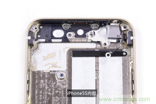 土豪金iPhone 5S拆解：內(nèi)部結(jié)構(gòu)升級，維修難度增加