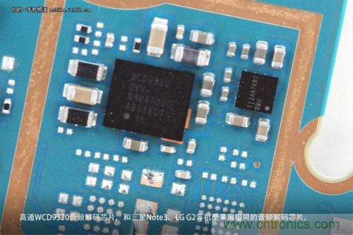 WCD9320音頻解碼芯片，和Note 3以及G2上采用的一模一樣