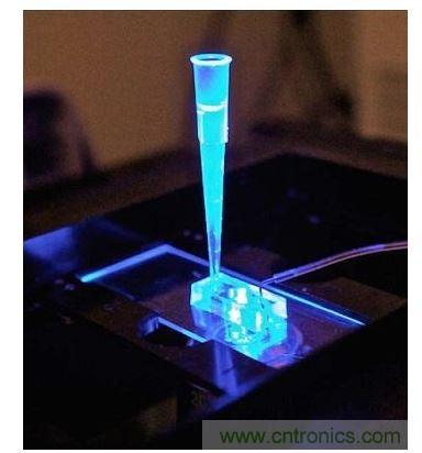 加州柏克萊大學所開發(fā)的“心臟單芯片”用以放置從成人干細胞產(chǎn)出的人類心臟組織，該系統(tǒng)有一天可望替代實驗動物應用于藥物安全篩檢