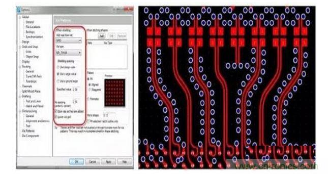 PCB 設(shè)計工具如果能夠控制共面波導(dǎo)和波導(dǎo)過孔的創(chuàng)建，將有助于顯著減少設(shè)計錯誤和縮短設(shè)計時間。