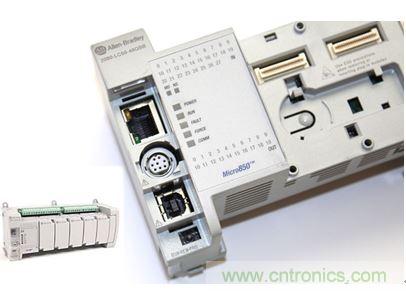 圖1：Allen-Bradley Micro850可編程邏輯控制器(PLC)的價(jià)格約為500美元，是高度堅(jiān)固、可配置、隔離性和易用性方面的標(biāo)桿，盡管有PC/嵌入式計(jì)算設(shè)備的競(jìng)爭(zhēng)，仍在工廠自動(dòng)化領(lǐng)域中保持著強(qiáng)勢(shì)地位。