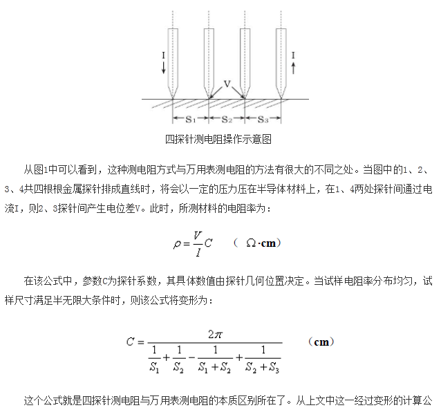 如何區(qū)分萬用表測電阻和四探針測電阻？