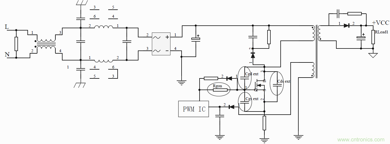 如何改善開關(guān)電源電路的EMI特性？
