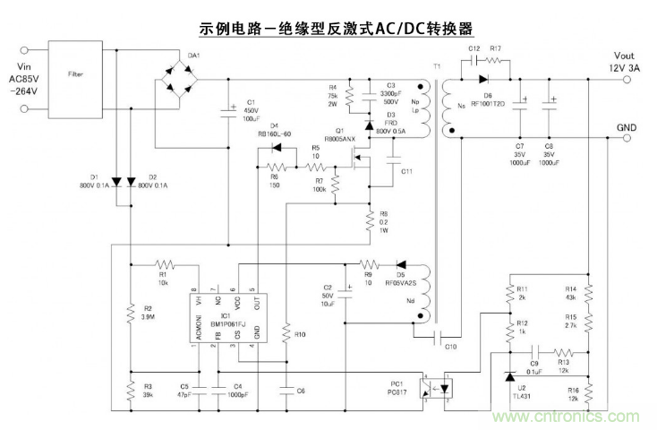 絕緣型反激式轉(zhuǎn)換器電路設(shè)計:變壓器設(shè)計(數(shù)值計算) 絕緣型反激式轉(zhuǎn)換器電路設(shè)計:變壓器設(shè)計(數(shù)值計算)