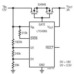 為敏感電路提供過壓及電源反接保護！