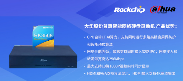 瑞芯微與大華股份聯(lián)合發(fā)布新一代NVR產品，助力安防后端市場智能化升級