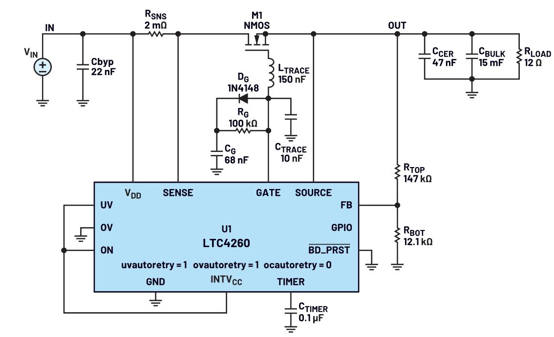 我的熱插拔控制器電路為何會振蕩？