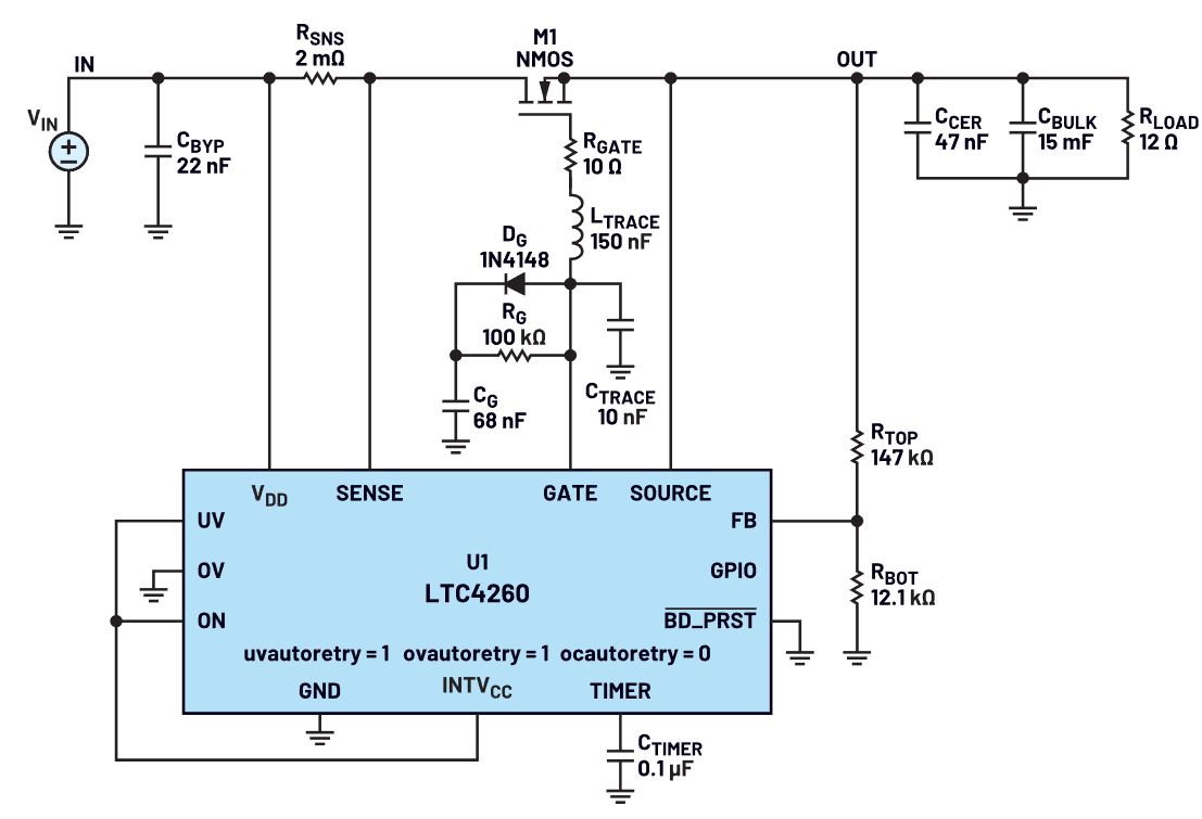 我的熱插拔控制器電路為何會振蕩？